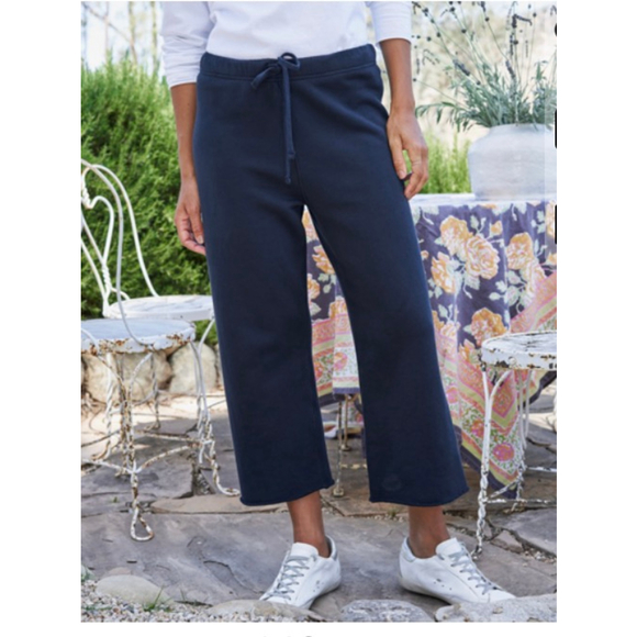 Frank & Eileen Pants - New Frank & Eileen Navy Wide Leg Sweatpants Catherine M